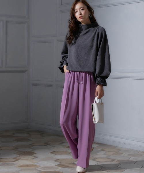 miclat（ミクラ）の「大きいサイズ　キャンディスリーブボリュームカットソー　miclat（Tシャツ/カットソー・レディース・オフホワイト/チャコールグレー・L/LL/3L/4L）」の14枚目の写真