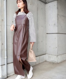 Brownie | Brownie PUスリットキャミワンピース(ワンピース)