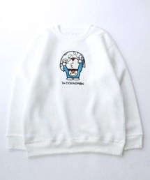 Salong hameu（サロン ハミュー）の「ドラえもんサガラワッペン刺繍スウェットトレーナー（裏起毛）（スウェット・メンズ）」