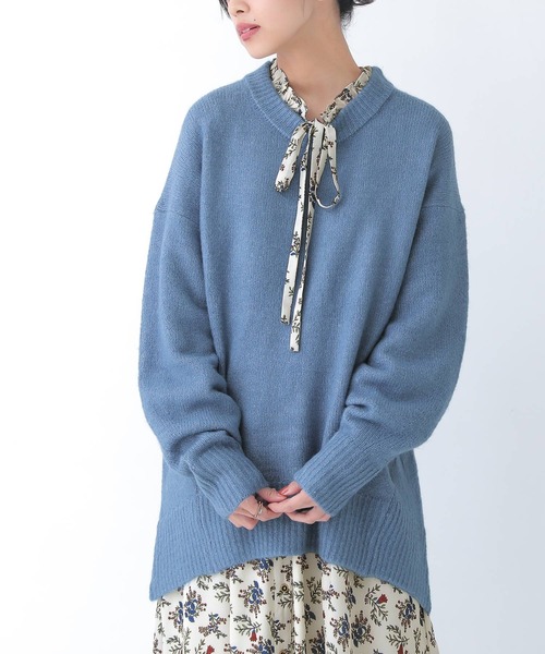 osharewalker(オシャレウォーカー)の「【廃盤】『ミドル丈シンプルコクーンニット』(ニット/セーター・レディース・グレイッシュブルー/マスタード/チャコール/テラコッタ・FREE)」の15枚目の写真