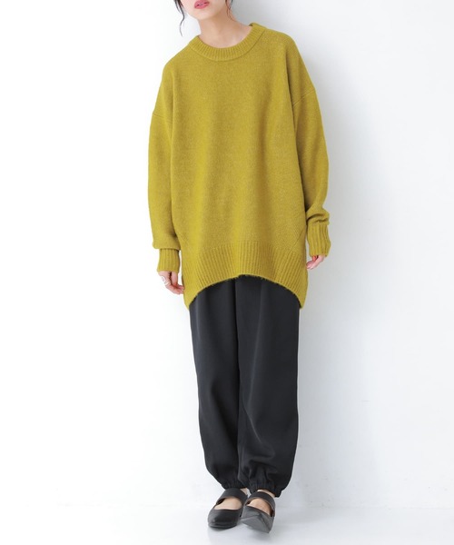 osharewalker(オシャレウォーカー)の「【廃盤】『ミドル丈シンプルコクーンニット』(ニット/セーター・レディース・グレイッシュブルー/マスタード/チャコール/テラコッタ・FREE)」の7枚目の写真