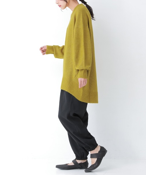 osharewalker(オシャレウォーカー)の「【廃盤】『ミドル丈シンプルコクーンニット』(ニット/セーター・レディース・グレイッシュブルー/マスタード/チャコール/テラコッタ・FREE)」の8枚目の写真