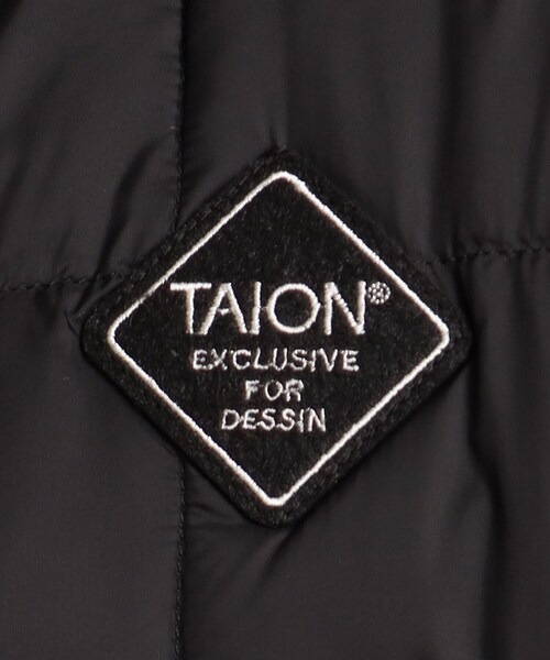 TAION（タイオン）の「TAION(R) ノーカラーダウンジャケット（ダウンジャケット/コート・レディース・サンドベージュ/ブラック/ホワイト系/ライトベージュ/カーキ・00/01/02/03）」の19枚目の写真