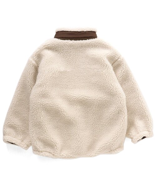 洗濯機でお洗濯OK】リバーシブルボアジャケット_ウォッシャブル