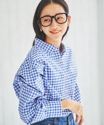 coen | コットンブレンドレギュラーカラーギンガムチェックシャツ(シャツ/ブラウス)