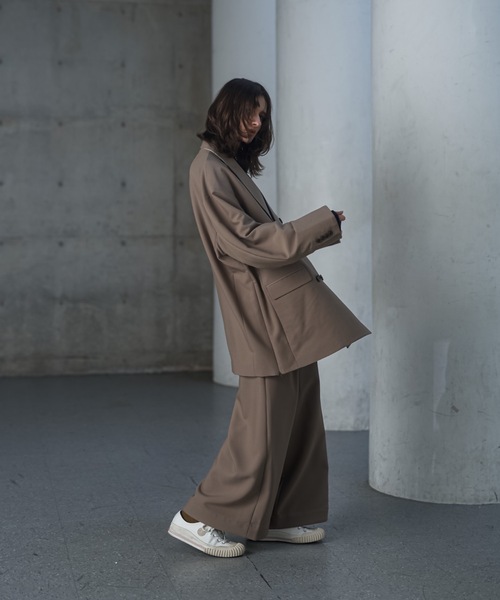 shiki tokyo（シキトウキョウ）の「Wide Straight Layered Pants / ワイドストレートレイヤードパンツ（その他パンツ・メンズ・キャメル/ネイビー・SMALL/MEDIUM/LARGE）」の16枚目の写真