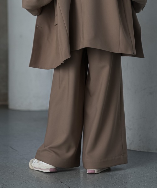 shiki tokyo（シキトウキョウ）の「Wide Straight Layered Pants / ワイドストレートレイヤードパンツ（その他パンツ・メンズ・キャメル/ネイビー・SMALL/MEDIUM/LARGE）」の14枚目の写真