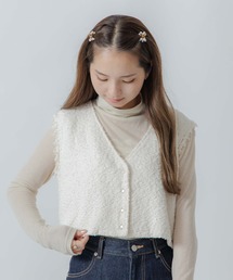 flower | フラッフィ―レースベスト(ベスト)
