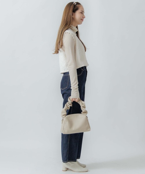 flower（フラワー）の「フラッフィ―レースベスト（ベスト・レディース・アイボリー/ピンク・FREE）」の17枚目の写真