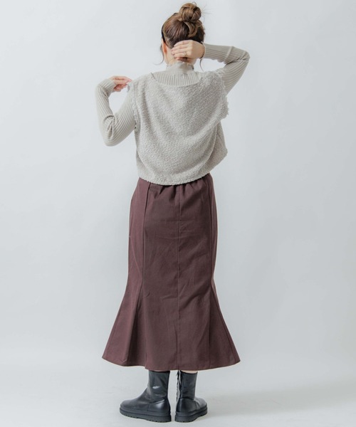 flower（フラワー）の「フラッフィ―レースベスト（ベスト・レディース・アイボリー/ピンク・FREE）」の7枚目の写真