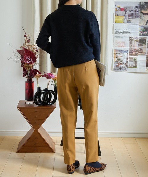 SETUP7(セットアップセブン)の「【SETUP7】ハーフジップニットプルオーバー SCCH251(ニット/セーター・レディース・ピンク/ブルー/アイボリー/ブラック/ベージュ・FREE)」の18枚目の写真