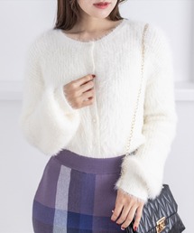 clear | フェザーショートカーディガン/ニット/トップス≪2022AW新作≫(カーディガン/ボレロ)