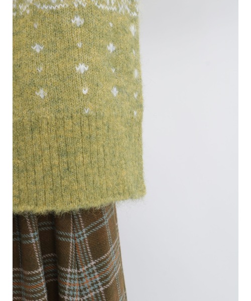 Samansa Mos2（サマンサ モスモス）の「ノルディック柄カーディガン（カーディガン/ボレロ・レディース・ブラウン/イエロー/チャコール・ﾌﾘ-）」の16枚目の写真