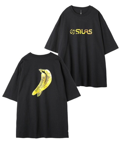 SILAS（サイラス）の「BANANA PRINT WIDE S/S TEE（Tシャツ/カットソー・メンズ・オリーブ/ホワイト/ブラック・M/L/XL）」の2枚目の写真