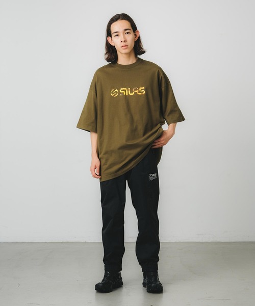 SILAS（サイラス）の「BANANA PRINT WIDE S/S TEE（Tシャツ/カットソー・メンズ・オリーブ/ホワイト/ブラック・M/L/XL）」の10枚目の写真