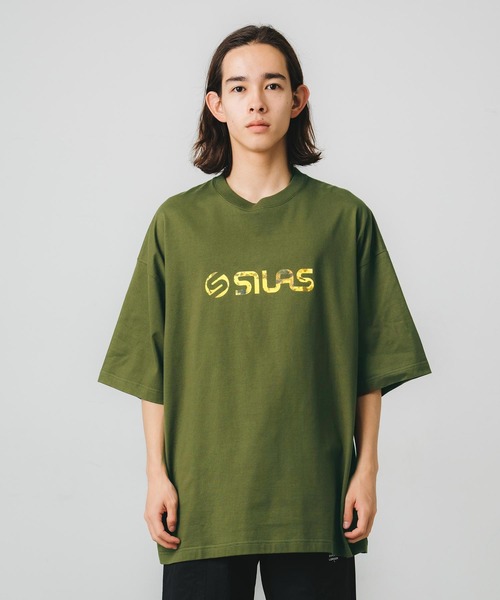 SILAS（サイラス）の「BANANA PRINT WIDE S/S TEE（Tシャツ/カットソー・メンズ・オリーブ/ホワイト/ブラック・M/L/XL）」の14枚目の写真