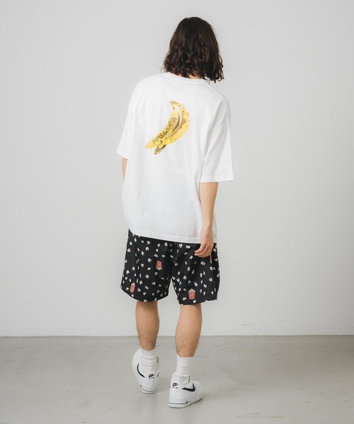 SILAS（サイラス）の「BANANA PRINT WIDE S/S TEE（Tシャツ/カットソー・メンズ・オリーブ/ホワイト/ブラック・M/L/XL）」の19枚目の写真