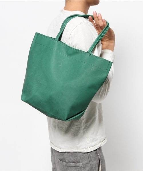 REN（レン）の「REN ランチトートバッグ (M)（トートバッグ・メンズ・ブラック/グリーン・FREE）」の6枚目の写真