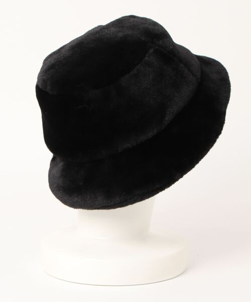 WHITELAND（ホワイトランド）の「WHITELAND/ホワイトランド/フェイクファー バケットハット（ハット・メンズ・ホワイト/ブラック/グレー・F）」の4枚目の写真