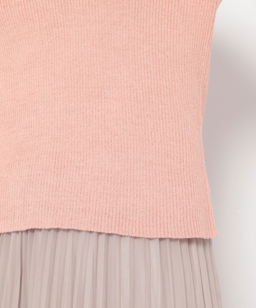 mysty woman（ミスティウーマン）の「ベルスリーブラメニット 183870（ニット/セーター・レディース・ピンク/ライトベージュ/ブルー/ブラック・FREE）」の14枚目の写真