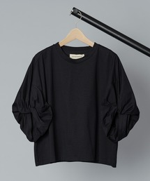 【 SAYAKADAVIS / サヤカデイヴィス 】 Twisted Sleeve Tee / ツイストスリーブTシャツ