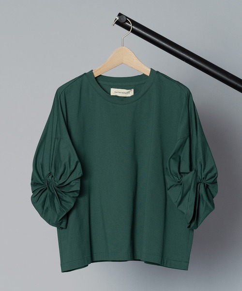 SAYAKADAVIS(サヤカディヴィス)の「【 SAYAKADAVIS / サヤカデイヴィス 】 Twisted Sleeve Tee / ツイストスリーブTシャツ(Tシャツ/カットソー・レディース・ブラック/レモンイエロー/ホワイト/グリーン・SMALL)」の19枚目の写真