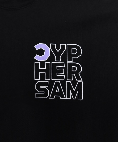 CYPHER3(サイファーサム)の「【CYPHER3】Duality<C>logo sweat カレッジロゴスウェット(スウェット・メンズ・ブラック/サックスブルー・L/M)」の7枚目の写真
