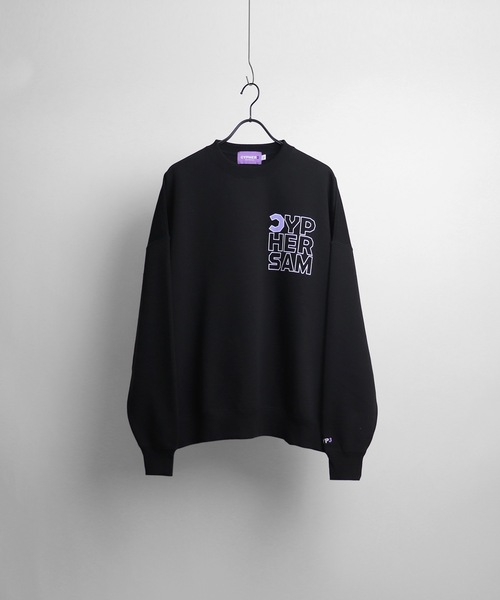 CYPHER3(サイファーサム)の「【CYPHER3】Duality<C>logo sweat カレッジロゴスウェット(スウェット・メンズ・ブラック/サックスブルー・L/M)」の3枚目の写真