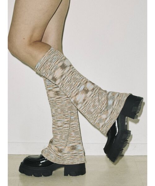 jouetie(ジュエティ)の「グラデーションレッグウォーマー(レッグウォーマー・レディース・その他1/ブラウン/ブルー・FREE)」の1枚目の写真