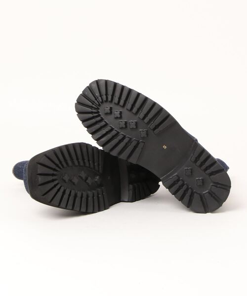 RODEO CROWNS WIDE BOWL（ロデオクラウンズワイドボウル）の「SIDE GORE SHORT BOOTS 2（ブーツ・レディース・ホワイト/ダークブルー・SMALL/LARGE/MEDIUM）」の5枚目の写真