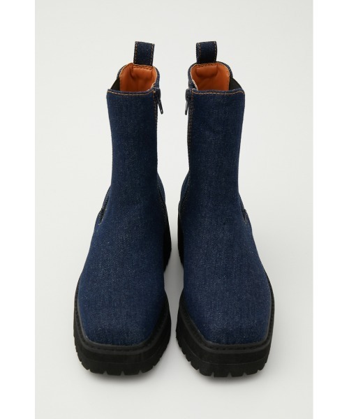 RODEO CROWNS WIDE BOWL（ロデオクラウンズワイドボウル）の「SIDE GORE SHORT BOOTS 2（ブーツ・レディース・ホワイト/ダークブルー・SMALL/LARGE/MEDIUM）」の6枚目の写真