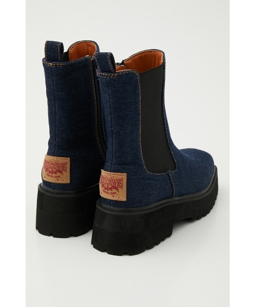 RODEO CROWNS WIDE BOWL（ロデオクラウンズワイドボウル）の「SIDE GORE SHORT BOOTS 2（ブーツ・レディース・ホワイト/ダークブルー・SMALL/LARGE/MEDIUM）」の11枚目の写真