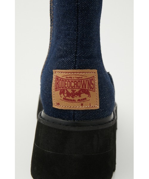 RODEO CROWNS WIDE BOWL（ロデオクラウンズワイドボウル）の「SIDE GORE SHORT BOOTS 2（ブーツ・レディース・ホワイト/ダークブルー・SMALL/LARGE/MEDIUM）」の21枚目の写真