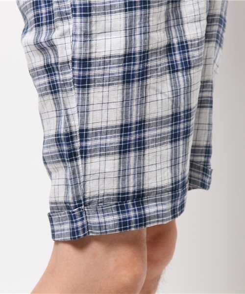 OUTLET（アウトレット）の「【CIAOPANIC TYPY】麻ショーツ（その他パンツ・メンズ・チェック・LARGE/MEDIUM）」の2枚目の写真