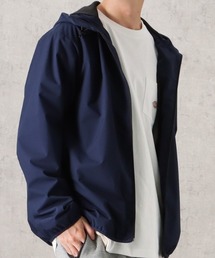 【撥水 防風 ストレッチ 防花粉】NAVY オールウェザー裏メッシュパーカー アウター