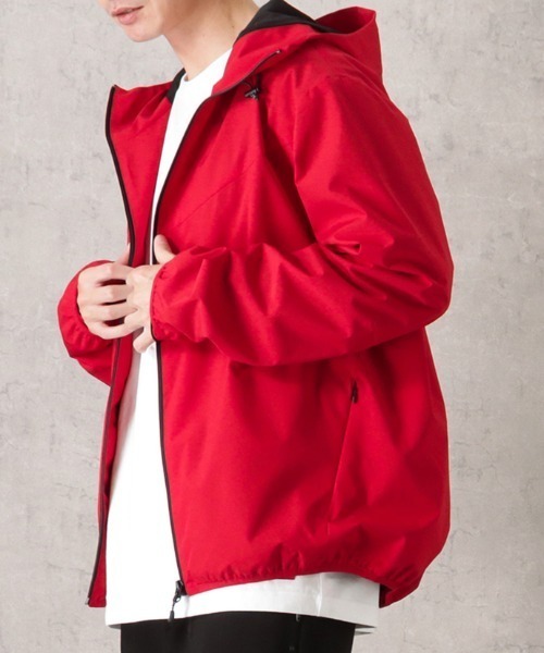 NAVY（ネイビー）の「【撥水 防風 ストレッチ 防花粉】NAVY オールウェザー裏メッシュパーカー アウター（パーカー・メンズ・レッド/イエロー/ベージュ/ブラック/ブルーグリーン/ブルー/ネイビー・L/M）」の7枚目の写真