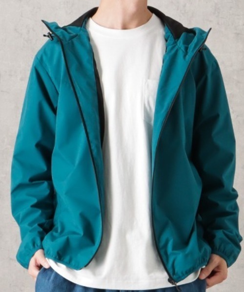 NAVY（ネイビー）の「【撥水 防風 ストレッチ 防花粉】NAVY オールウェザー裏メッシュパーカー アウター（パーカー・メンズ・レッド/イエロー/ベージュ/ブラック/ブルーグリーン/ブルー/ネイビー・L/M）」の5枚目の写真