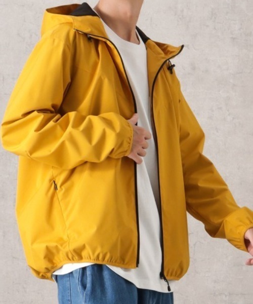 NAVY（ネイビー）の「【撥水 防風 ストレッチ 防花粉】NAVY オールウェザー裏メッシュパーカー アウター（パーカー・メンズ・レッド/イエロー/ベージュ/ブラック/ブルーグリーン/ブルー/ネイビー・L/M）」の6枚目の写真