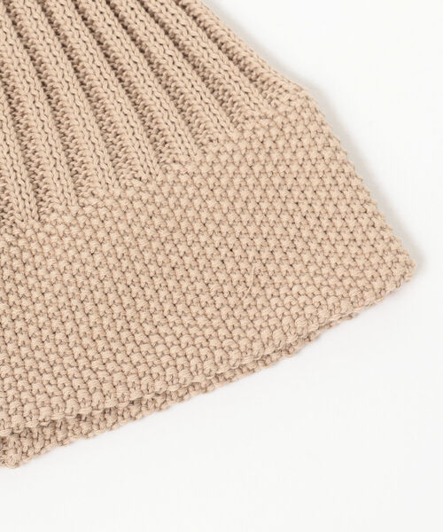 BEAMS（ビームス）の「BEAMS / コットン リブ ワッチキャップ（ニットキャップ/ビーニー・メンズ・ブラック/レッド/ベージュ・ONE SIZE）」の7枚目の写真