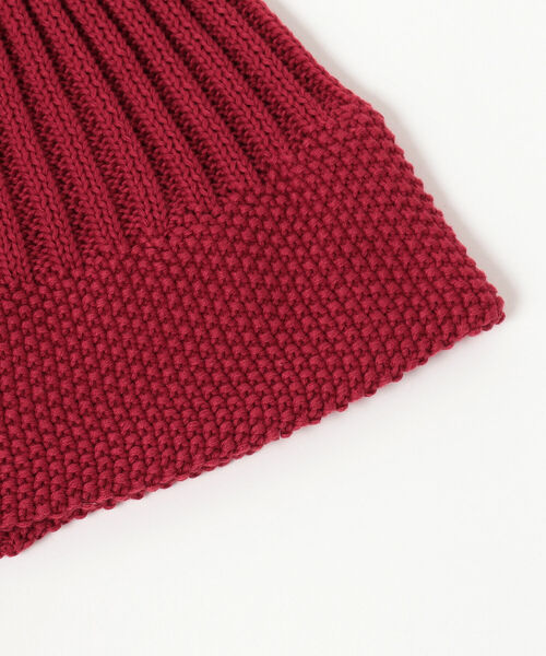 BEAMS（ビームス）の「BEAMS / コットン リブ ワッチキャップ（ニットキャップ/ビーニー・メンズ・ブラック/レッド/ベージュ・ONE SIZE）」の6枚目の写真