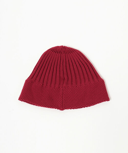 BEAMS（ビームス）の「BEAMS / コットン リブ ワッチキャップ（ニットキャップ/ビーニー・メンズ・ブラック/レッド/ベージュ・ONE SIZE）」の5枚目の写真