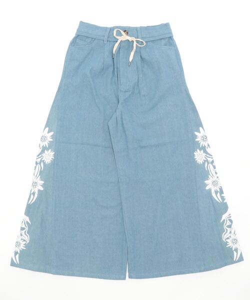 チャイハネ（チャイハネ）の「【チャイハネ】ヒピデデニムワイドパンツ（デニムパンツ・レディース・ダークブルー/ライトブルー・FREE）」の12枚目の写真