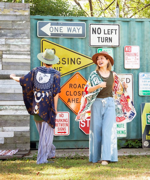 チャイハネ（チャイハネ）の「【チャイハネ】ヒピデデニムワイドパンツ（デニムパンツ・レディース・ダークブルー/ライトブルー・FREE）」の13枚目の写真