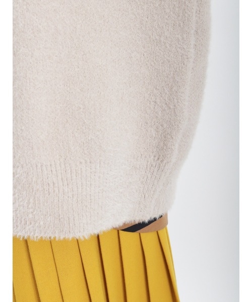 Samansa Mos2（サマンサ モスモス）の「シャギーVネックカーディガン（カーディガン/ボレロ・レディース・ブルー/ブラック/ピンク/ベージュ・ﾌﾘ-）」の22枚目の写真