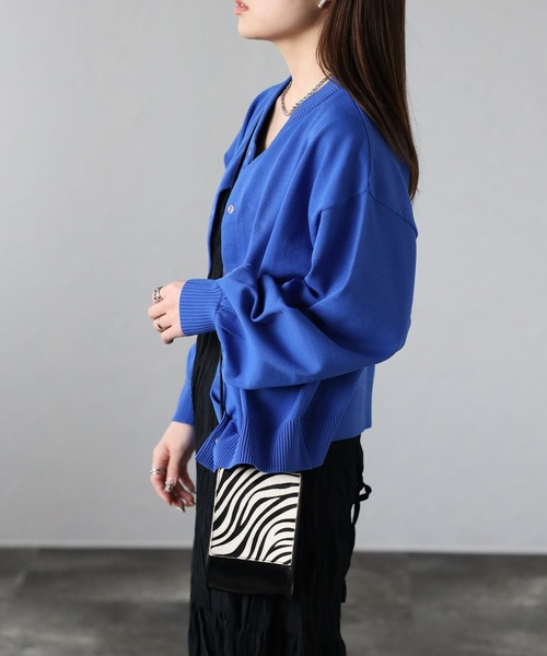 sakishimatokyo（サキシマトーキョー）の「リングドットカーディガン（カーディガン/ボレロ・レディース・ピンク/ブルー/アイボリー/ブラック・FREE）」の3枚目の写真