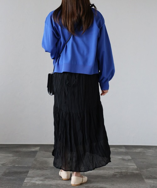 sakishimatokyo（サキシマトーキョー）の「リングドットカーディガン（カーディガン/ボレロ・レディース・ピンク/ブルー/アイボリー/ブラック・FREE）」の12枚目の写真