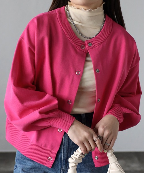 sakishimatokyo（サキシマトーキョー）の「リングドットカーディガン（カーディガン/ボレロ・レディース・ピンク/ブルー/アイボリー/ブラック・FREE）」の21枚目の写真