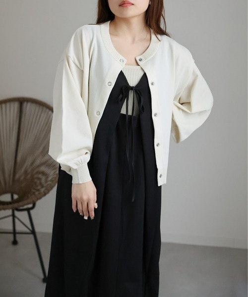 カーディガンとリング archives カーディガン リングスナップカットリブカーディガン