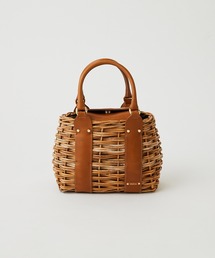 【Flea Store Vegetal】カゴ×ハラコ トートバッグ Flea Store Vegetal】カゴ×ハラコ トートバッグ