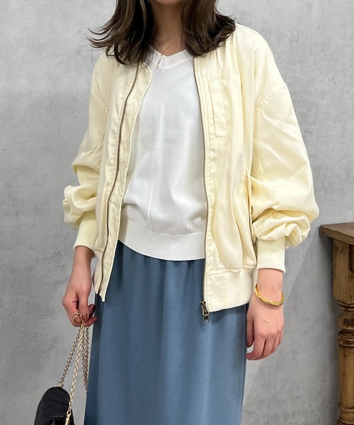 大人カジュアルに最適ボリューム袖MA-1